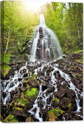Tablou luminos in intuneric GlowforHome Cascada Trusetal 60 cm x 40 cm 