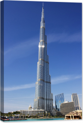 Tablou luminos in intuneric GlowforHome Cladirea Burj Khalifa 90 cm x 60 cm 
