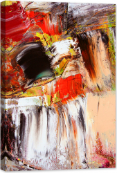 Tablou luminos in intuneric GlowforHome Lucrare desen Abstract Textura multicolora pictata in ulei 60 cm x 40 cm 