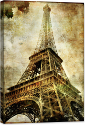 Tablou luminos in intuneric GlowforHome turnul Eiffel 120 cm x 80 cm 
