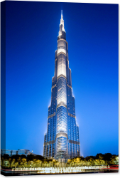 Tablou luminos in intuneric GlowforHome Uimitorul Burj Khalifa 120 cm x 80 cm 