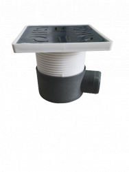 Sifon Pardoseala colector cu iesire laterala de 50 cu Inaltator 150 and times 150 Gratar INOX 