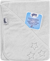 Prosop cu gluga bumbac organic White 90x90 cm XKKO 