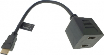 Cablu adaptor HDMI AM tata la 2 x HDMI AF mama 20 cm Negru TCL-BBL3121 