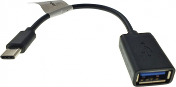 Cablu convertor OTG conectori USB-C tata la USB-B mama 15 cm Negru TCL-BBL3122 