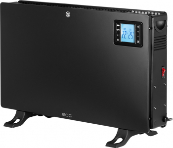 Convector electric de podea ECG TK 2080 DR negru 2000 W 3 trepte termostat LCD
