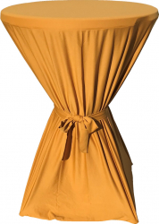 Fata de masa cu panglica CULINARO pentru mese cocktail 80xh110cm gold 