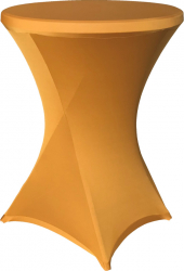 Husa stretch CULINARO pentru mese cocktail 80xh110cm gold 