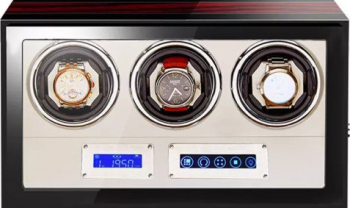 Cutie intors ceasuri automatice iUni Luxury Watch Winder 3 Mahon-Crem 