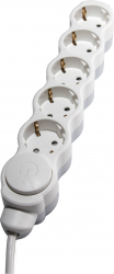Prelungitor cu protectie pentru copii - 5 prize - 1 5 m lungime - cablu 3x1mm - buton on/off