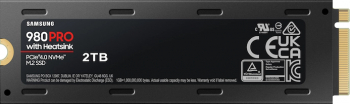 SSD Samsung 980 PRO 2TB PCI Express 4.0 x4 NVMe 1.3c mz-v8p2t0cw
