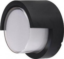 Aplica de perete pentru exterior neagra aluminiu 12W 4200K lumina neutra 700lm ip44 SMT-SUGA-12/RC Horoz smartsistem 