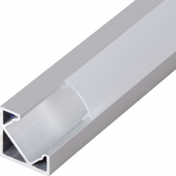 Profil din aluminiu unghiular pentru benzi led cu margine 2m APN205 Ultralux 