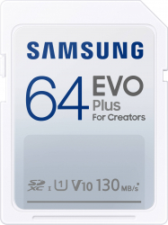 Card de memorie Samsung Evo Plus SDXC 64GB 130MB/s Clasa 10 MB-SC64K/EU 
