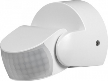 Senzor de miscare orientabil 180 and deg /360 and deg 1200W 6A 2xPir 9m alb ip65 pentru exterior SDVMD Ultralux 
