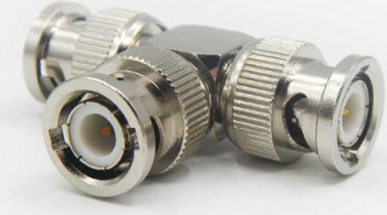 Conector BNC TATA la 2 X conector BNC TATA, LN-CTB03B, pachet 10 bucati