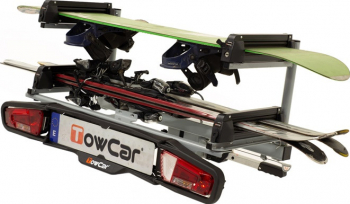 Suport schi/snowboard TowCar Aneto 4 cu prindere pe carligul de remorcare