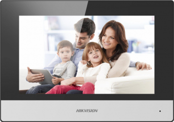 Videointerfon de interior WiFi Hikvision DS-KH6320-WTE1 7 inch slot card 2V DCPoE