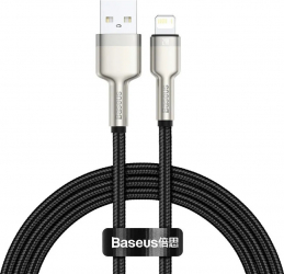 Cablu date Baseus Cafule Metal CALJK-A01 Fast Charging USB la Lightning 1m Negru 