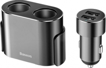 Incarcator auto Baseus High Efficiency 2 x USB bricheta auto lungime cablu 60cm 