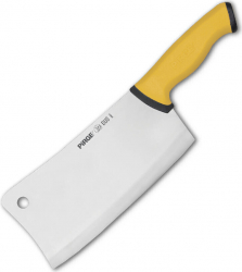 Satar bucatarie profesional otel inoxidabil PIRGE DUO 21cm maner galben 
