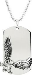 Lant Pandantiv Eagle Dog Tag Inox PersonalStyle 