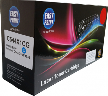 Toner EASY PRINT cyan compatibil C544X1CG 4000 pag pentru Lexmark C544/546 X544/546/548 