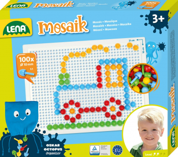 MOZAIC OPAC LENA - 100 PCS/4 CULORI/10 MM - 35623 
