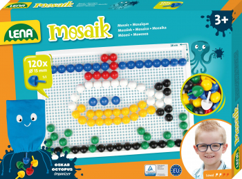 MOZAIC OPAC LENA - 120 PCS/6 CULORI/15MM-35629