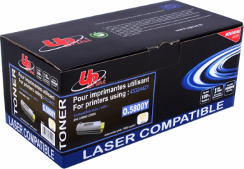 Toner OLT5800YUP galben 5000 pag compatibil 43324421 pentru OKI C5800/C5800DN/C5900/C5900N/C5900CDTN 