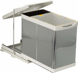 Cos de gunoi incorporabil Pelikan 21100 cu extragere automata cu un recipient de 20 L si una de 1 L 