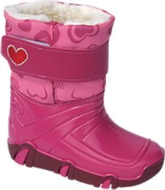 Cisme cauciuc fete HEART PINK imblanite 