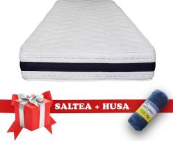 Set Saltea Latex Saltex 90x190 cm + Husa cu elastic 