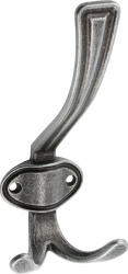 Agatatoare cuier Coruna finisaj argint antichizat 158x66 mm 