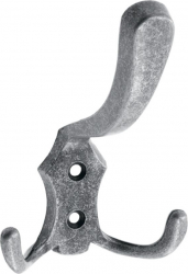 Agatatoare cuier K24 finisaj argint antichizat 122x78 mm 