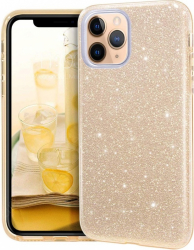 Husa de protectie pentru iPhone 13 Pro Max material TPU Gold Glitter CBO-BBL3166 