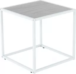 Masuta portabila Sani Jakim 40x40x40 cm Stejar/Alb 