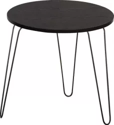 Masuta portabila stejar negru/negru Ronin 48/48/48cm 