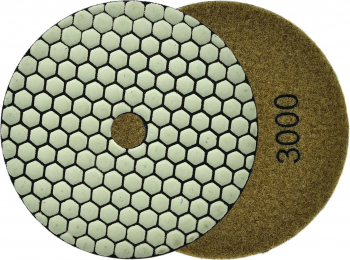 Disc pentru slefuirea uscata a gresiei portelanate 125 mm granulatie 3000 Geko G78943 
