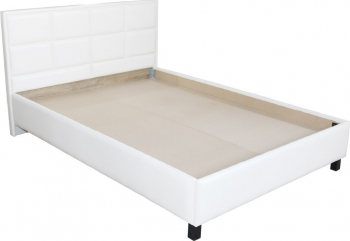 Pat Soft tapitat pentru saltea 140x200 Alb 
