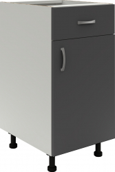 Corp Baza 1 Sertar 1 Usa haaus Alb/Antracit 40 x 50 x 80 cm 
