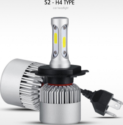 Set LED H4 18W 6500K 8000LM 
