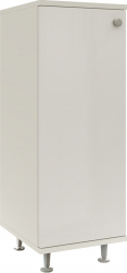Corp Baie haaus Zaria 1 Usa Alb lucios/Alb MDF L 30 x l 35 x H 85 cm 