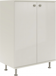 Corp Baie haaus Zaria 2 Usi Alb lucios/Alb MDF L 60 x l 35 x H 85 cm 
