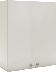 Corp Baie haaus Zaria Suspendat 2 Usi Alb lucios/Alb MDF L 60 x l 22 x H 72 cm
