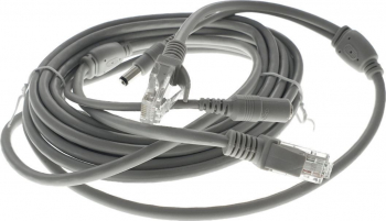 Cablu de extensie retea internet si alimentare conectori 2 x RJ45 si 2 x 2.1x5.5mm 15 m Gri TCL-BBL3353 