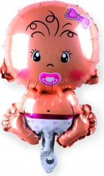 Balon folie bebelus fetita 70 cm 