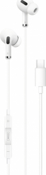 Casti in ear high quality Ultra Bass conector Type-C Alb GSM-SHO3573 
