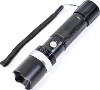Lanterna LED 3 W zoom 3x AAA sau acumulator de 3.7 V Negru ATX-SHO3585 
