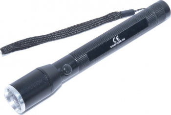 Lanterna multifunctionala metalica LED zoom 3 W alimentare 2x AA Negru AXT-SHO3576 